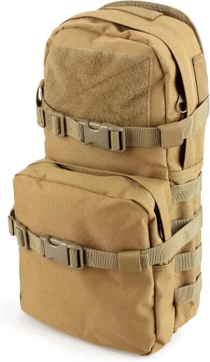 Tactical Hydration Pack Molle Hydration Carrier Military Hydration Pouch 3L Water Bladder Holder for Tactical Backpack Plate Carrier(Bladder Not Included)