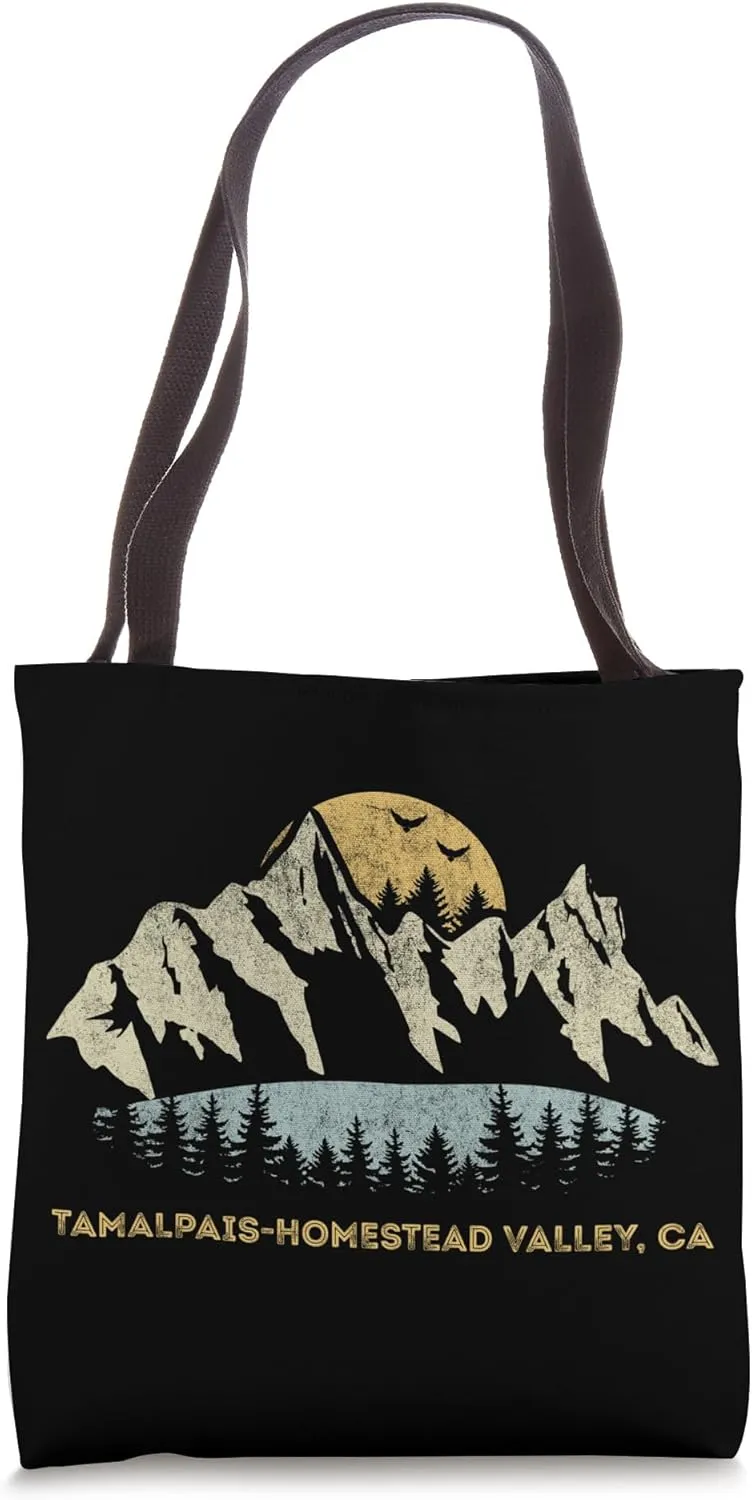 Tamalpais-Homestead Valley California Mountain Sunset Tote Bag