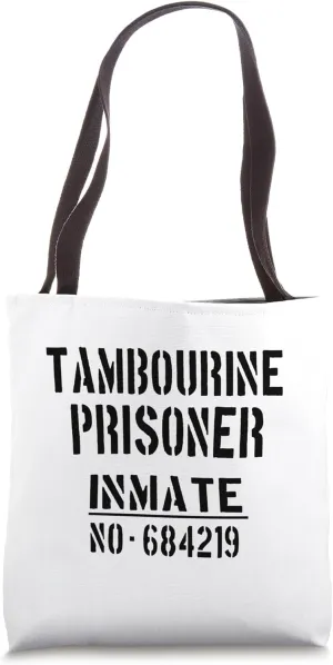 Tambourine Player / Funny 'Prisoner' Easy Halloween Costume Tote Bag