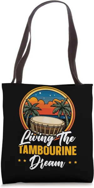 Tambourine Player Musical Instrument Musician Tote Bag