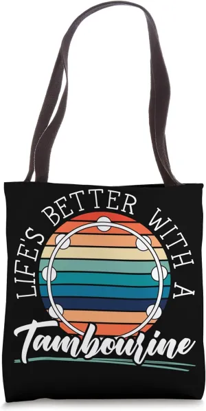 Tambourine Player Musical Instrument Musician Tote Bag