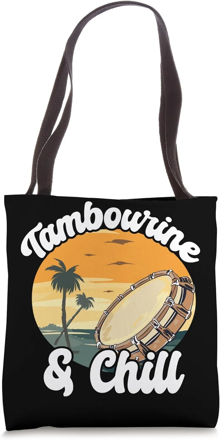 Tambourine Player Musical Instrument Musician Tote Bag