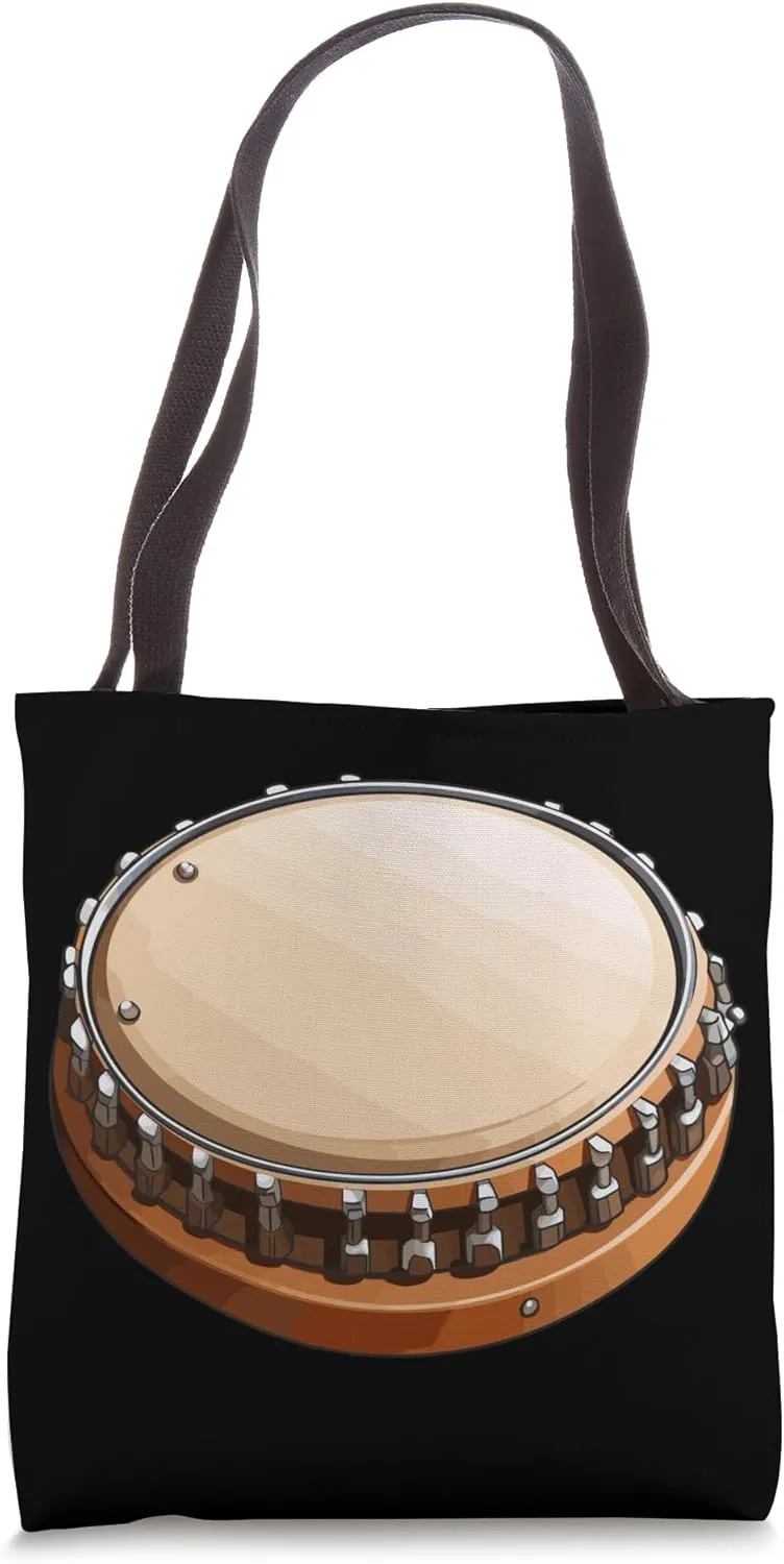 Tambourine Player Musical Instrument Musician Tote Bag