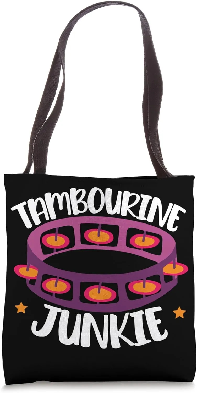 Tambourine Player Musical Instrument Musician Tote Bag