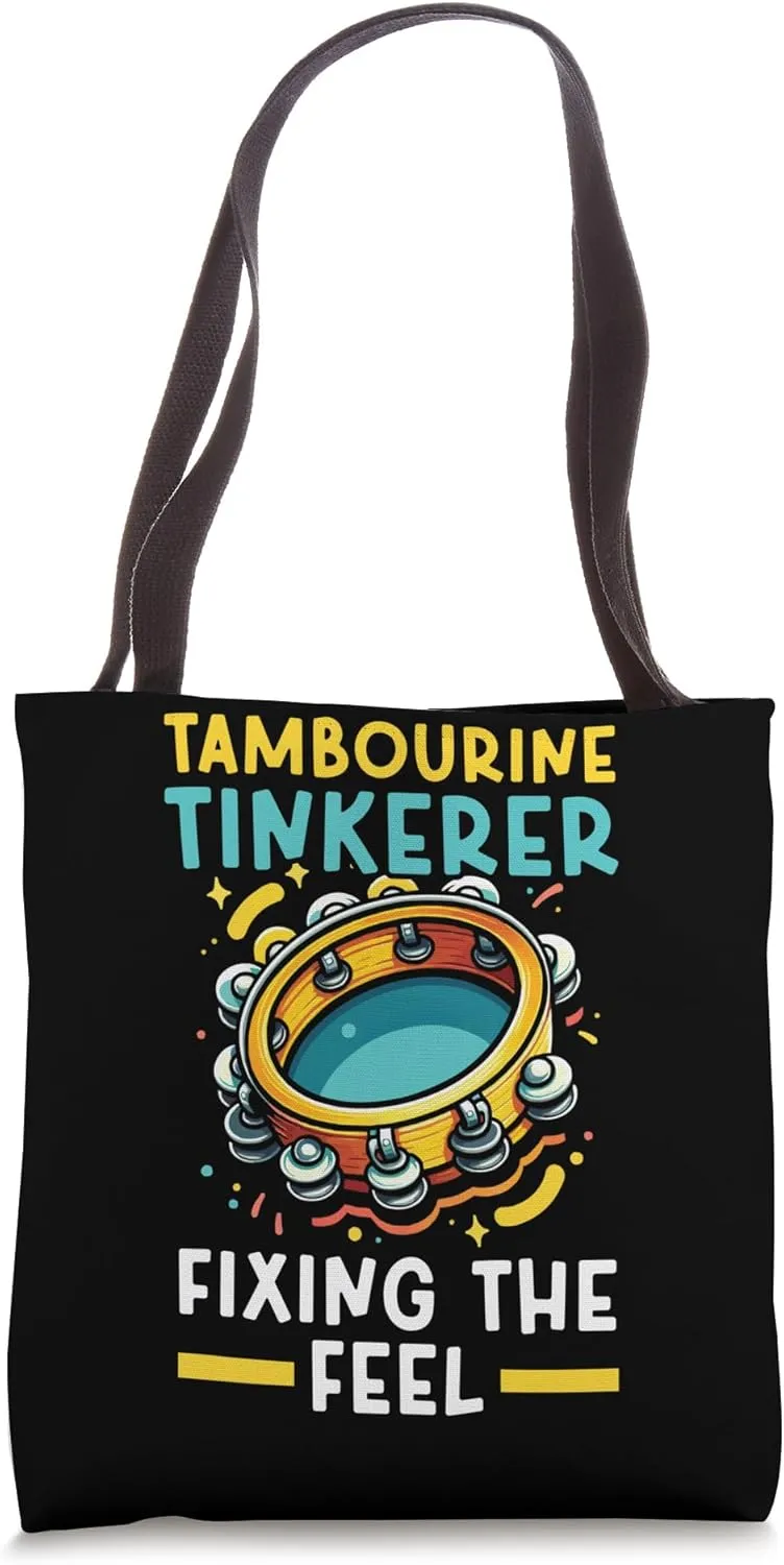 Tambourine Teacher Tambourinist Instrument Tambourine Player Tote Bag