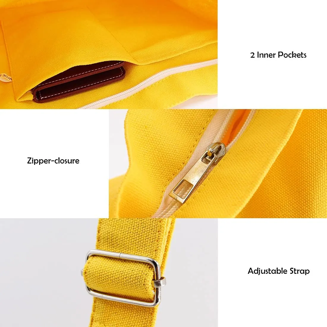 TANOSII Canvas Tote Bag Womens Hobo Handbag Casual Shoulder Bag Shopping Bag Large Size Crossbody Bag