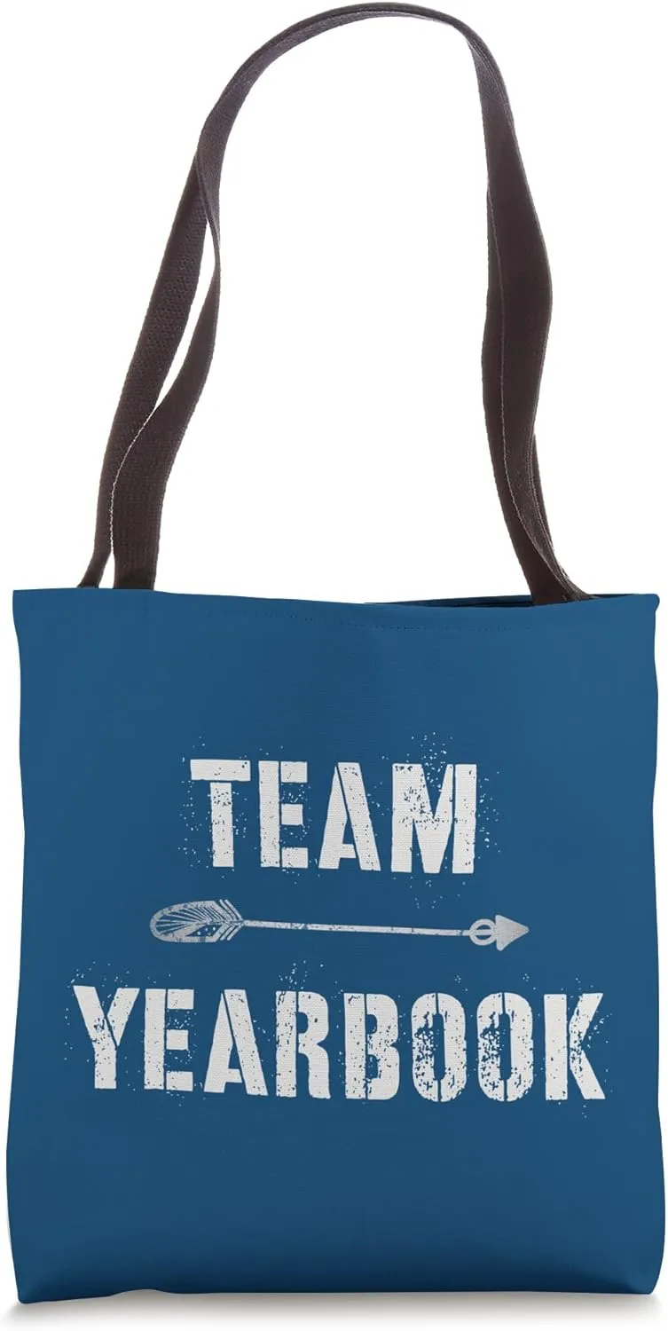 TEAM YEARBOOK Teacher Literary Club School Publication Squad Tote Bag