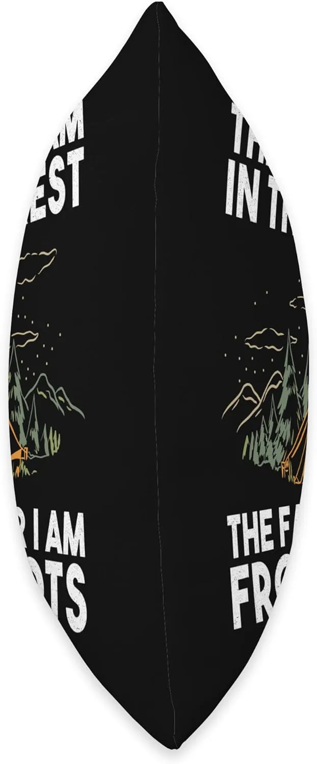 The Deeper I Am In The Forest The Farther I Am From Idiots Throw Pillow