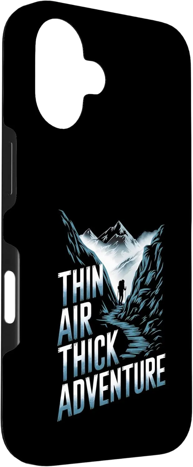 Thin Air Thick Adventure Mountaineering Alpine Camping Case for iPhone 16