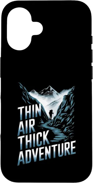 Thin Air Thick Adventure Mountaineering Alpine Camping Case for iPhone 16