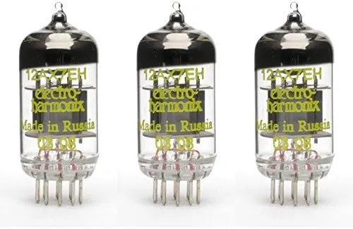Three Pack of Electro-Harmonix 12AX7 EH Preamp Vacuum Tube