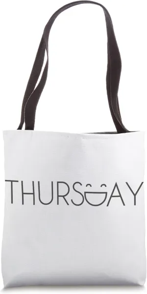 Thursday Graphic Weekdays Tote Bag