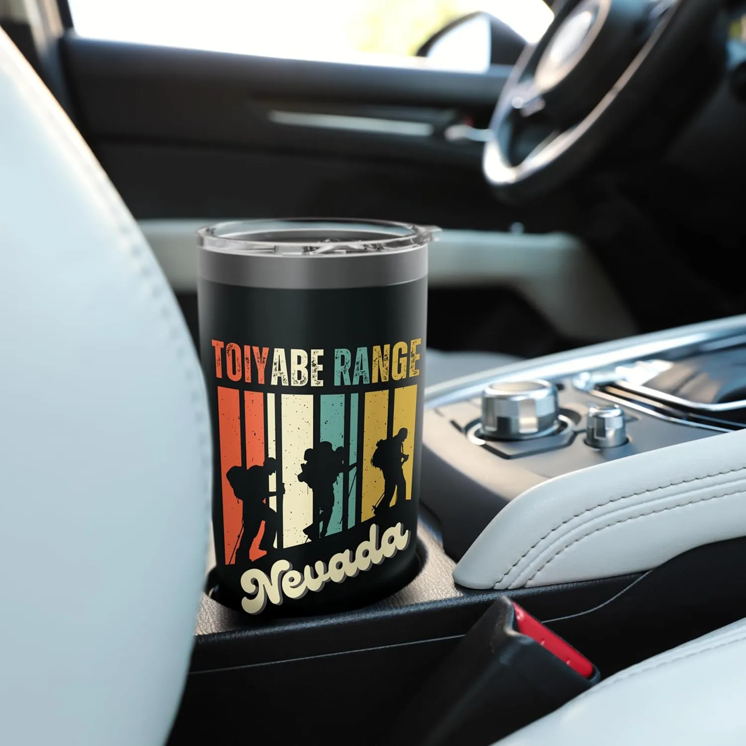 Toiyabe Range Hiking Retro Mountain Climbing Adventure Hiker Stainless Steel Insulated Tumbler