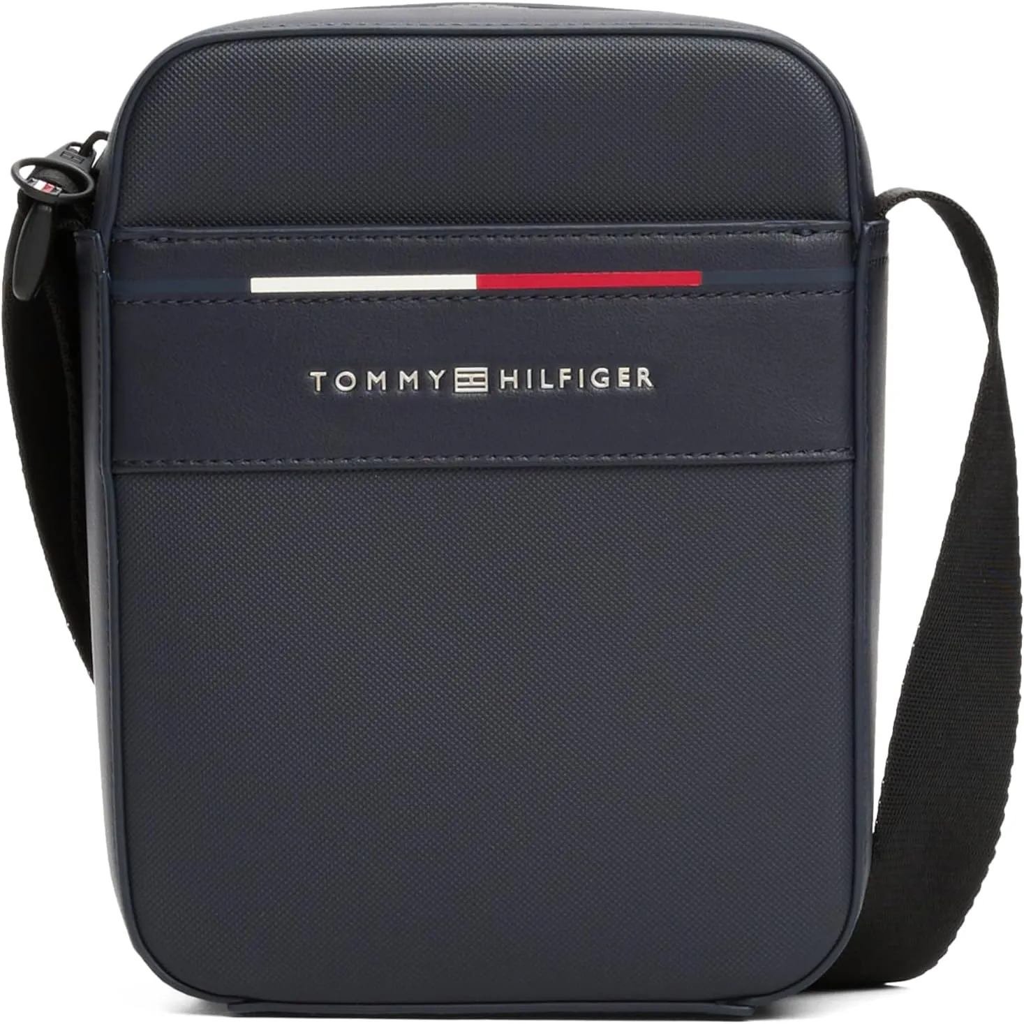 Tommy Hilfiger Foundation Small Crossbody Bag with Zipper and Adjustable Strap