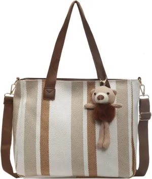 Tote Bag for Women, Cute Canvas Crossbody Handbags, Casual Shoulder Hobo Bags for Shopping, Tote Purse for Travel