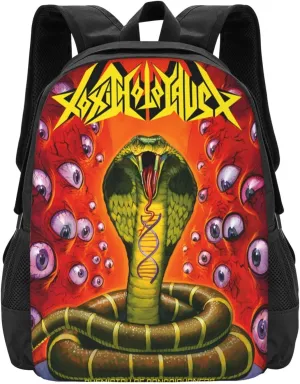 Toxic Music Holocaust Backpack Fashion Laptop Bag Lightweight Work Daypack Hiking Backpacks Outdoor Shoulder Bags