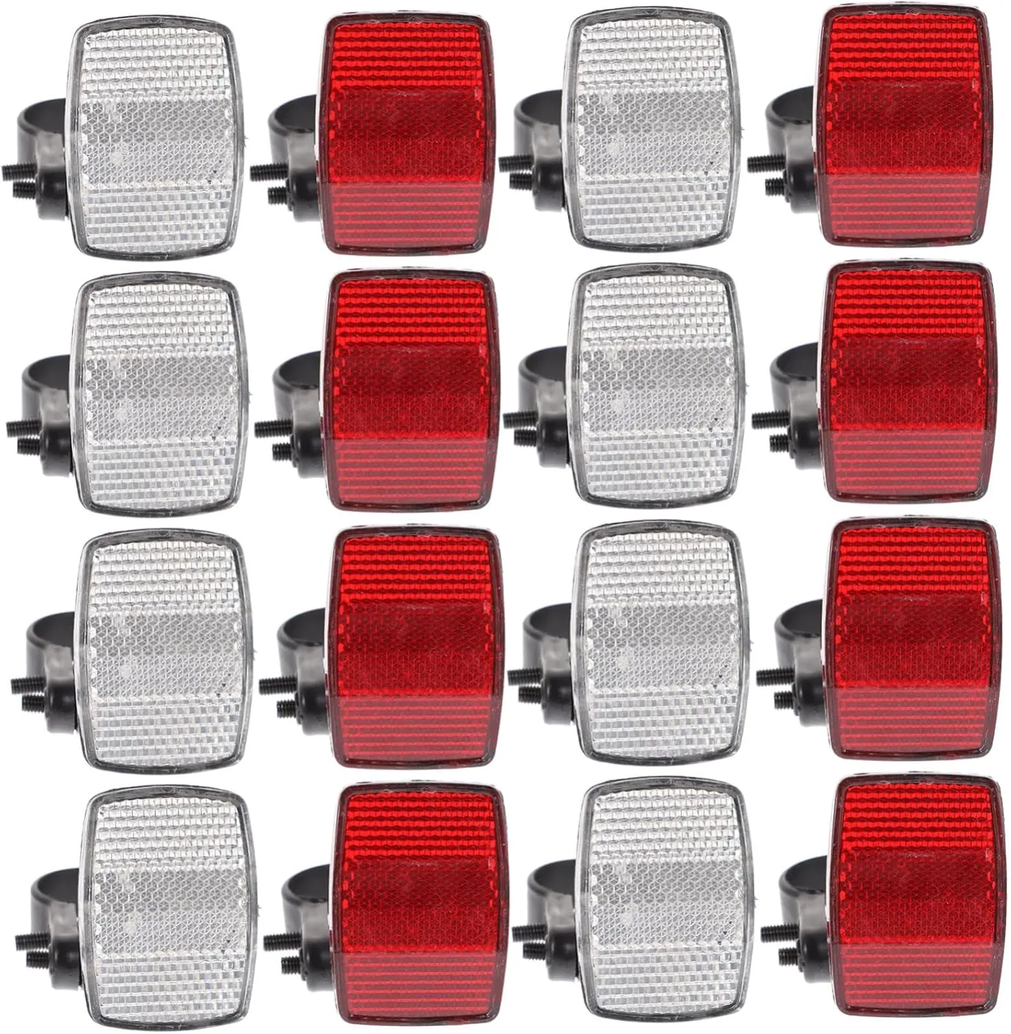 TOYANDONA 1set Reflective Warning Premium Cycle Reflectors for Night Safety Installation High Brightness Visibility for Mountain and Road Cycling