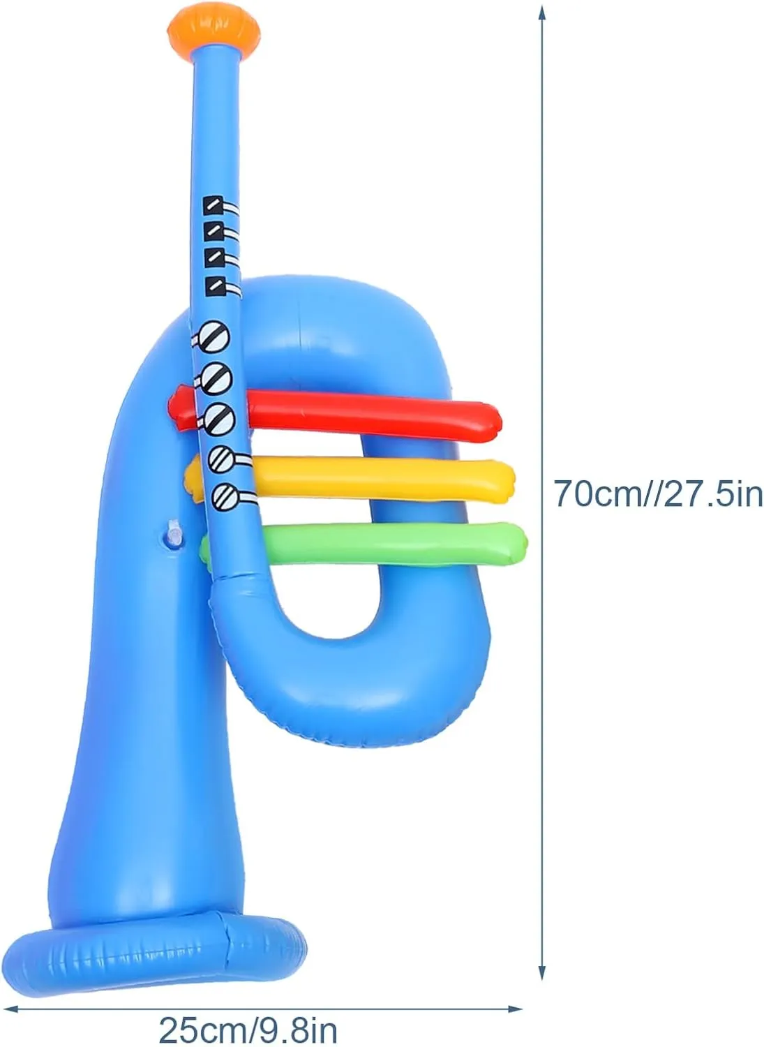 TOYANDONA 6 Pcs Inflatable Musical Instrument Inflatable Instrument Inflatable Banjo Blow up Trumpet Horn Carnival Prizes 80 s Party Decorations Kid Toy Kids Party Supplies Small Child PVC