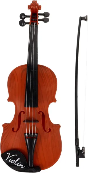 Toyvian 1 Set String Simulated Violin Toddler Violin Educational Violin Children Violin Toy Violin Statue Instrument Model Violin Lover Violin Model Realistic Violin Ornament Plastic, Brown