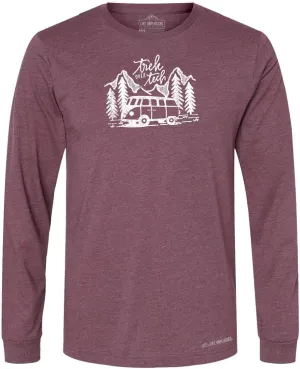 Trek Over Tech Premium Long Sleeve Shirt Polyblend Outdoor Camper Mountain Climbing Longsleeve T-Shirts