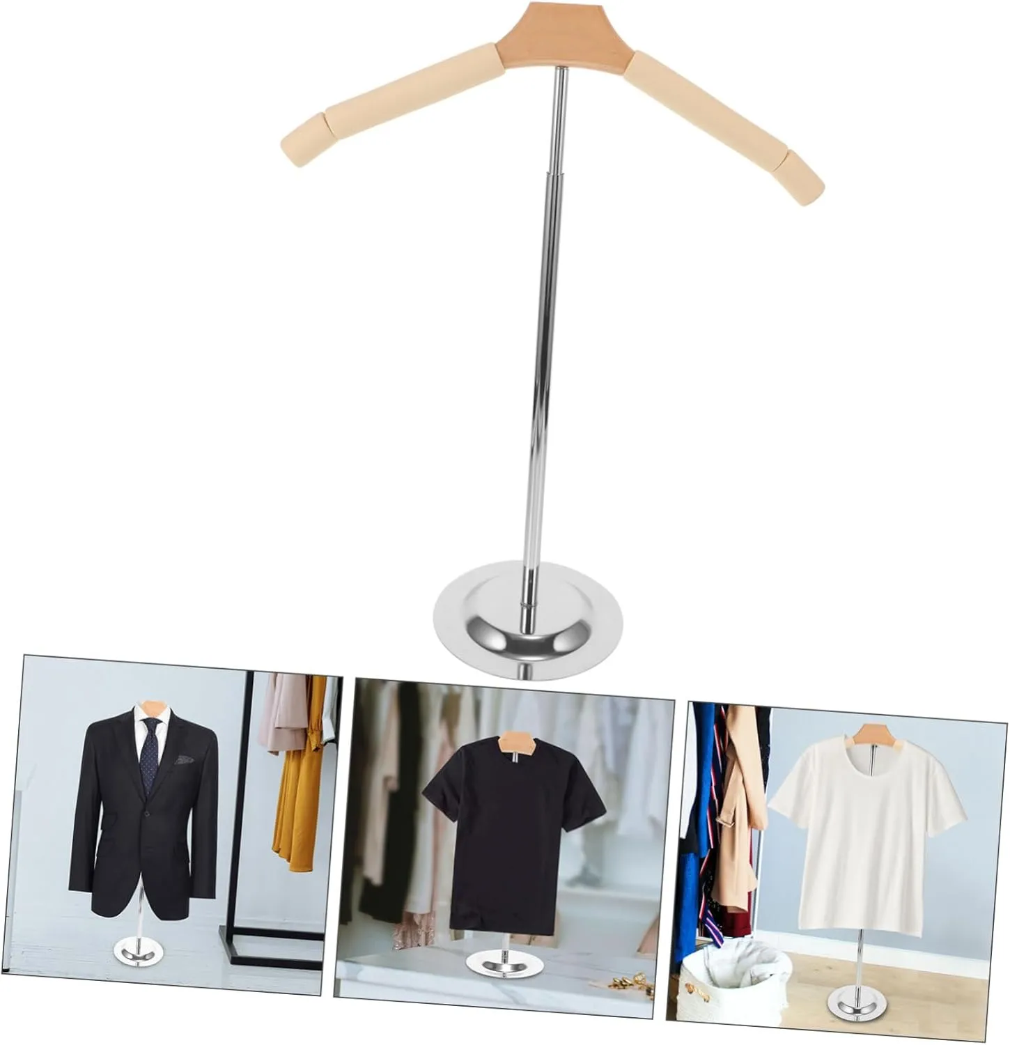 Tt Type Adult Clothes Hanger t Shirt Stand Display Shirt Rack Clothing Storage Rack