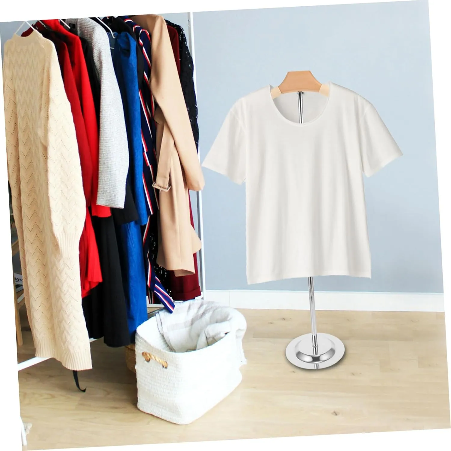 Tt Type Adult Clothes Hanger t Shirt Stand Display Shirt Rack Clothing Storage Rack
