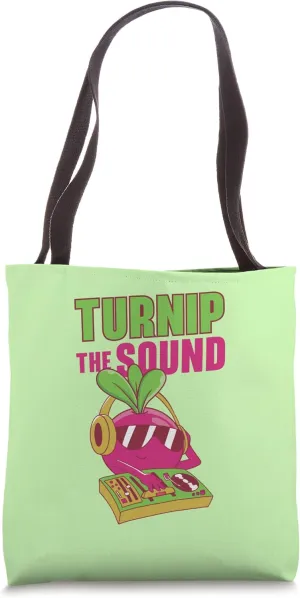Turnip The Sound DJ Musician Music Composer Writing Teacher Tote Bag
