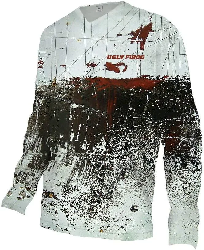 UGLY FROG Mens Downhill Jersey Rage Winter Fleece Cold Wear Cycling Top Cycle Long Sleeve Motocross Mountain Bike Shirt