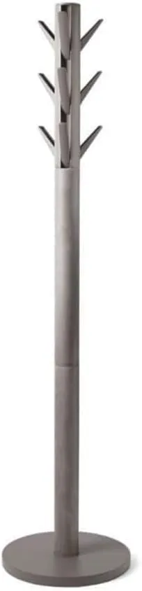 Umbra 320361-918 Flapper Coat Rack, Clothing Hanger, Umbrella Holder, and Hat Organizer, for Entryway, Grey