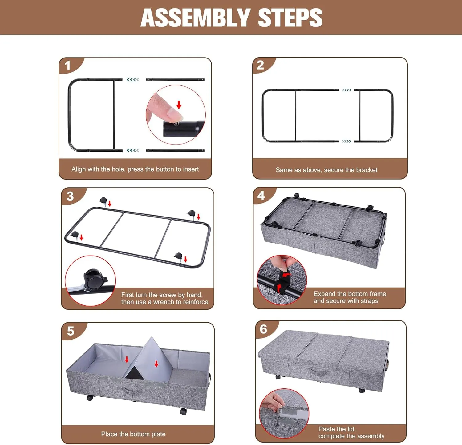 Under Bed Storage with Wheels 2 Pack Large Underbed Storage Bins with Lids Rolling Shoe Storage with Metal Bottom Support and Handles Clothing Storage for Bedroom Dorm Blanket Comforter Sheet Clothes