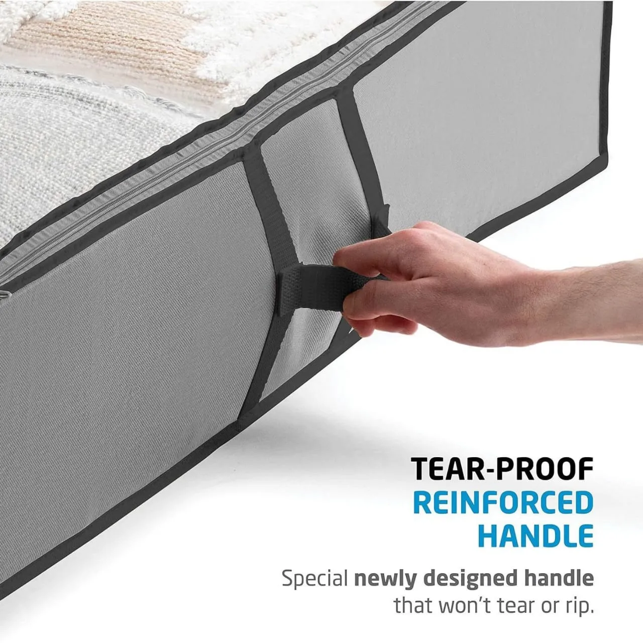 Underbed Storage Organizer Bags For Blankets, Comforter, Clothing, Shoes