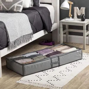Underbed Storage Organizer Bags For Blankets, Comforter, Clothing, Shoes