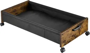 UnderBed Storage with Wheels, Under The Bed Storage, Rolling Under Bed Drawers, Metal Frame, Patented Design