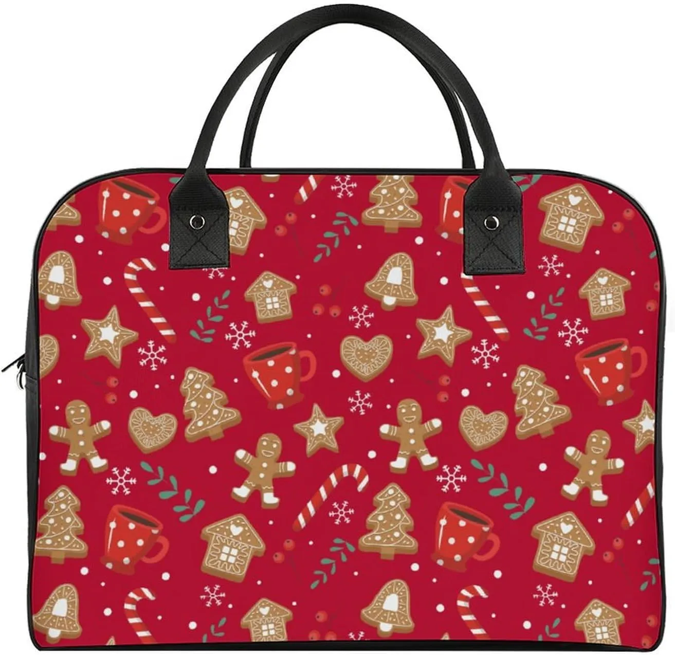 Unisex Casual Nylon Santa Gifts Simple Handbag for Travel 13" X 19" X 8"