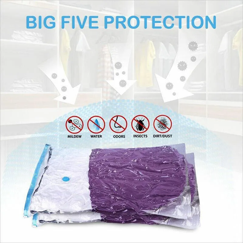 Vacuum Storage Bags Space Saver Seal Compressing Medium Large Jumbo Supersize Au