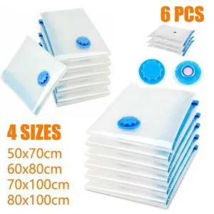Vacuum Storage Bags Space Saver Seal Compressing Medium Large Jumbo Supersize Au