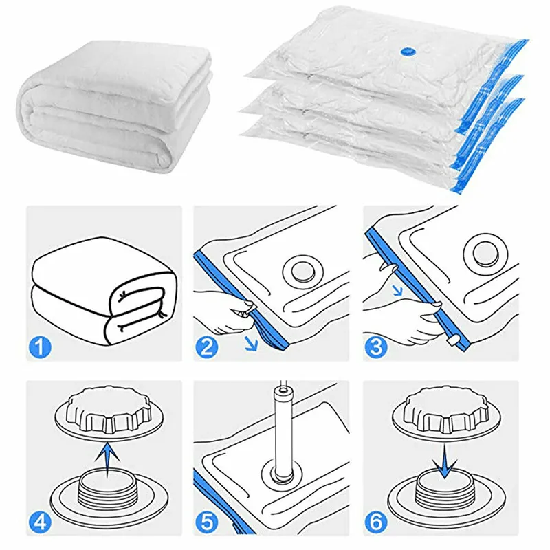 Vacuum Storage Bags Space Saver Seal Compressing Medium Large Jumbo Supersize Au
