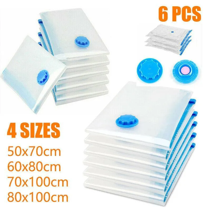 Vacuum Storage Bags Space Saver Seal Compressing Medium Large Jumbo Supersize Au