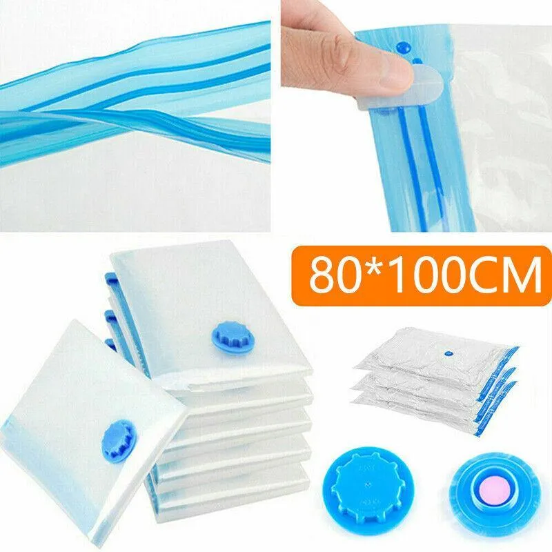 Vacuum Storage Bags Space Saver Seal Compressing Medium Large Jumbo Supersize Au