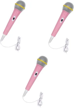 Vaguelly 3pcs Electronic Musical Tool for Boy Girl Intelligent Microphone Toy Educational Karaoke Robot Instrument Lightweight Fun Design for Playtime Music Exploration