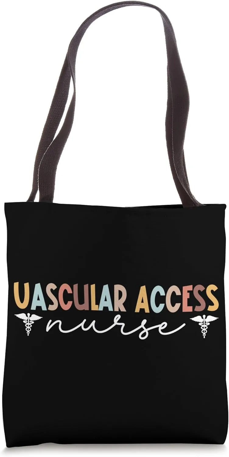 Vascular Access Nurse Boho Vascular Access Nursing Tote Bag
