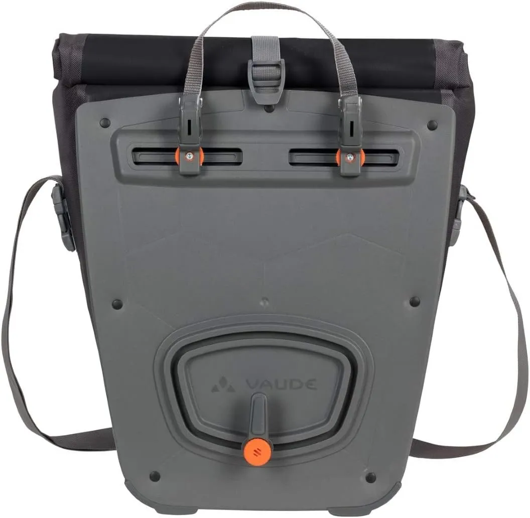 VAUDE Aqua Back - Rear Pannier Bike Bag - Set of 2 - PVC-Free Tarpaulin Bike Panniers - Waterproof Pannier Bags with a 48 Litre Total Storage Volume