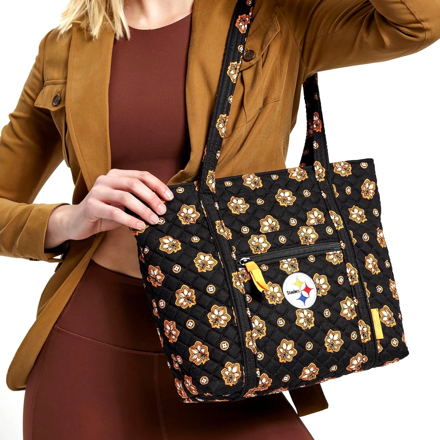 Vera Bradley Women's Cotton NFL Small Vera Tote Bag (Multiple Teams Available)