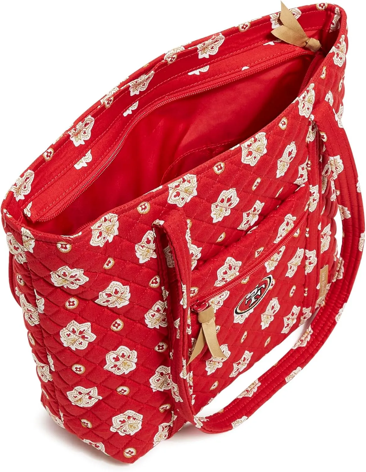 Vera Bradley Women's Cotton NFL Small Vera Tote Bag (Multiple Teams Available)