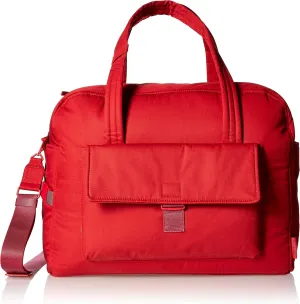 Vera Bradley Women's Cotton Utility Travel Bag, Cardinal Red - Recycled Cotton, One Size