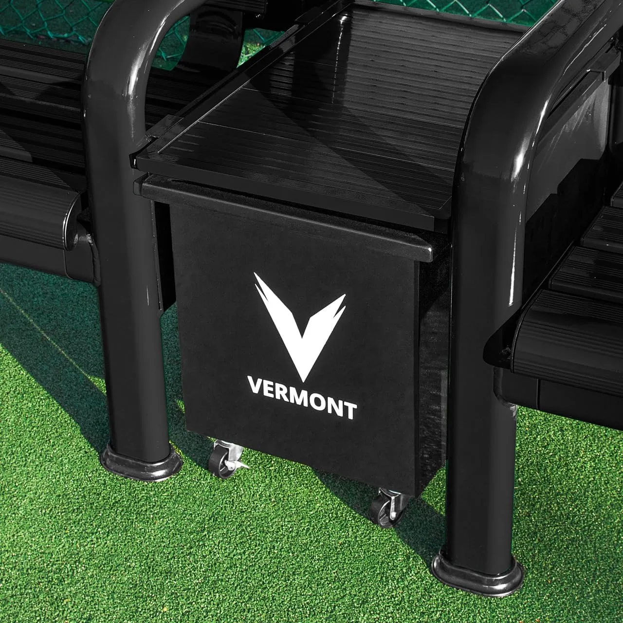 VERMONT Tennis Court Bench & Table Set | Heavy-Duty Aluminum Sport Benches | Optional Canopy & Storage – Weatherproof Seating for Tennis & Multi-Sport