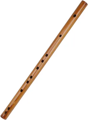 Vertical Wooden Flute Small Flute Musical Instrument for Beginners Key d Made of Wood Velvet Bag for Learning Music
