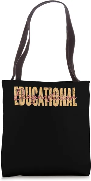Vintage Educational Diagnostician A School Special Educator Tote Bag