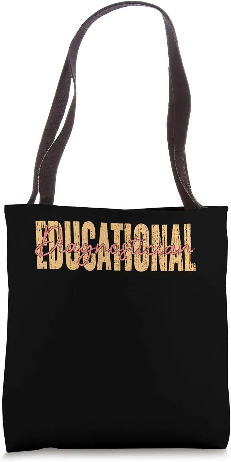 Vintage Educational Diagnostician A School Special Educator Tote Bag