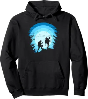 Vintage Outdoor Explorer Mountain Hiking Trekking Trip Pullover Hoodie